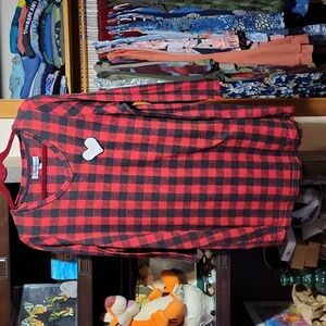 Buffalo check sleep shirt